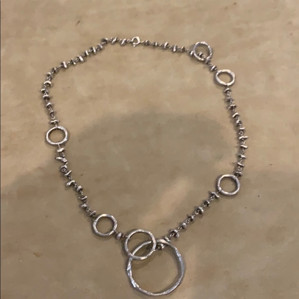Unique Metal Necklace with circles